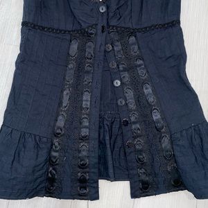 Nanette Lepore. Black corset tank top. Size 0